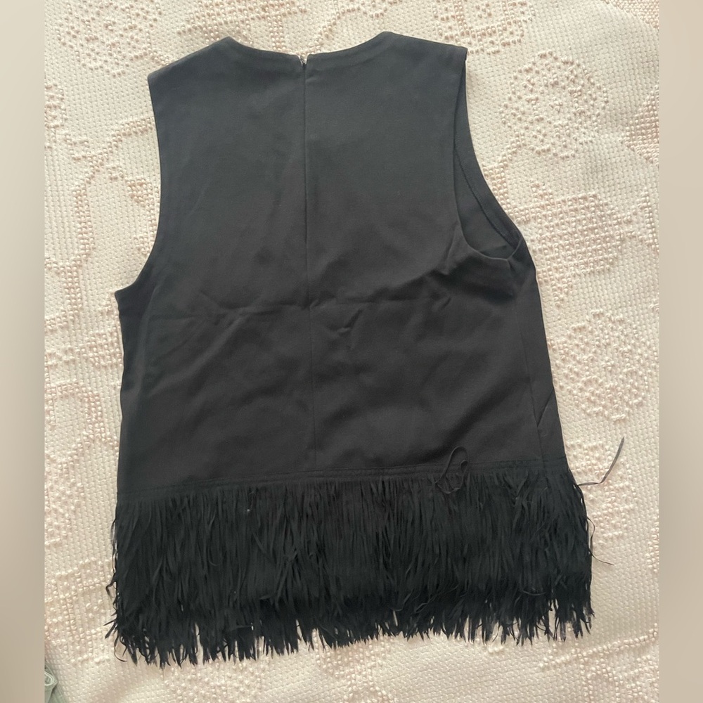 J.Crew Collection Fringe Trim Tank Top. - Picture 3 of 11